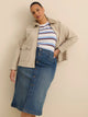 Dark medium blue denim