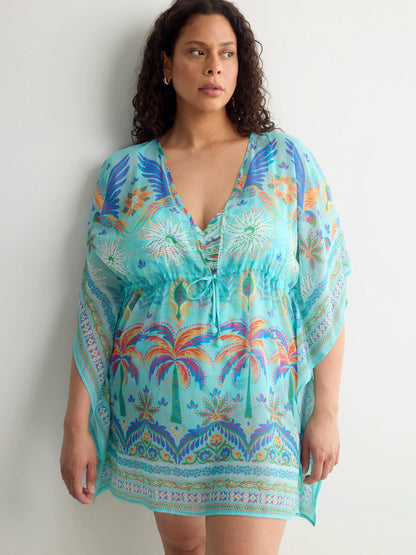 BLUE TURQUOISE PRINTED