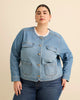 Light medium blue denim'
