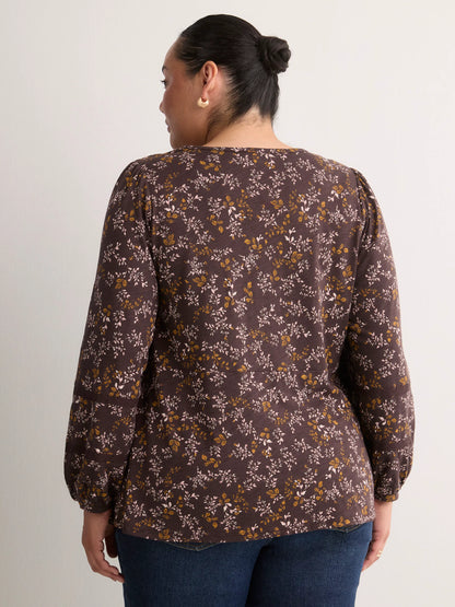 CHOCOLATE PLUM PRINTED