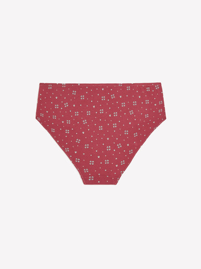 EARTH RED PRINTED