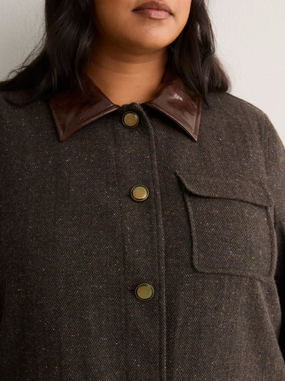 BROWN HERRINGBONE