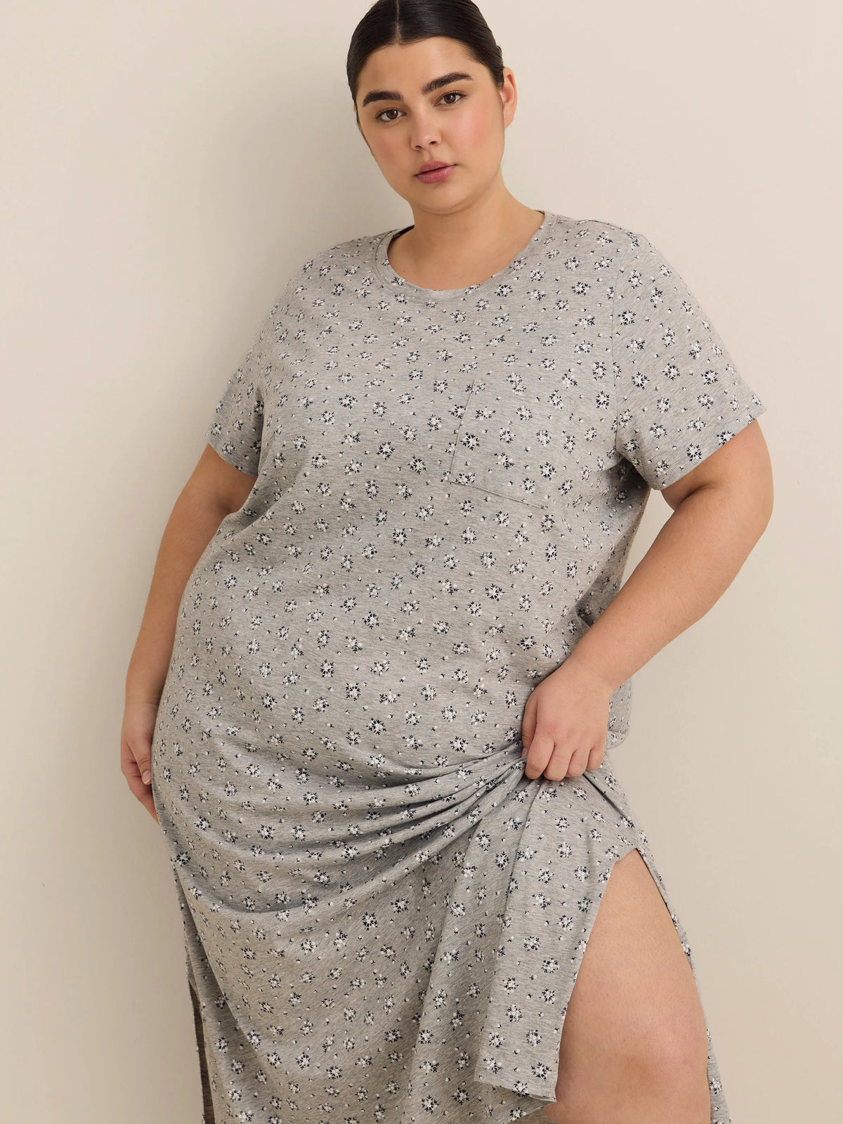 Medium grey MIX PRINTED