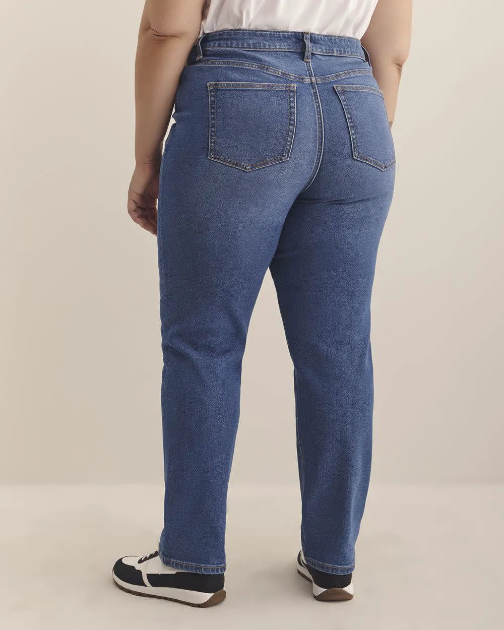 Dark medium blue denim