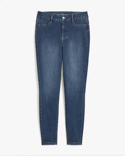 Dark medium blue denim