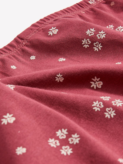 EARTH RED PRINTED