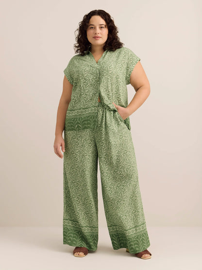 Vinyard green printed