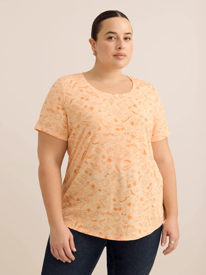 Peach fuzz printed