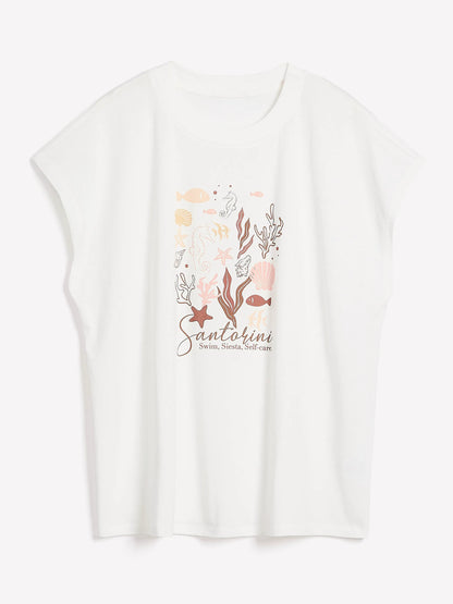 Snow white printed