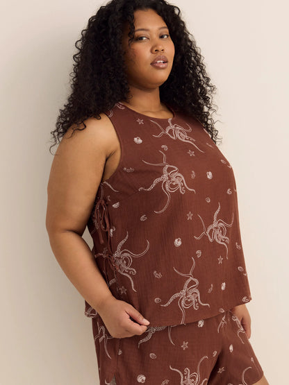 Cherry mohogany printed