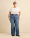 Dark medium blue denim