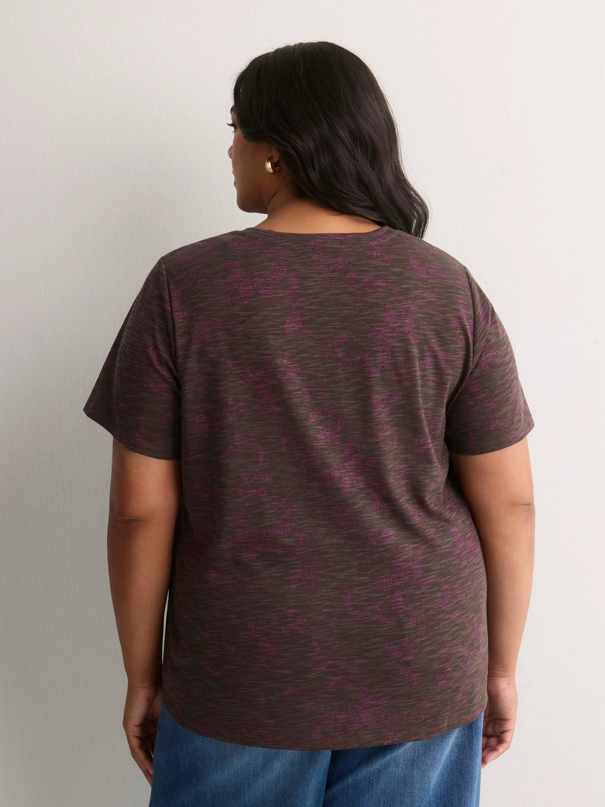 COFFEE BEAN / PLUM CASPIA PRINTED