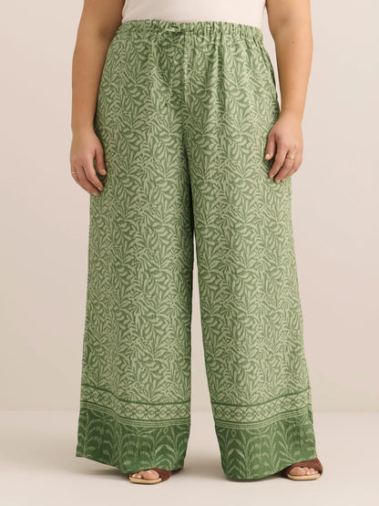 Vinyard green printed