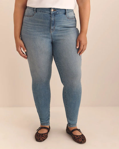 Light medium blue denim