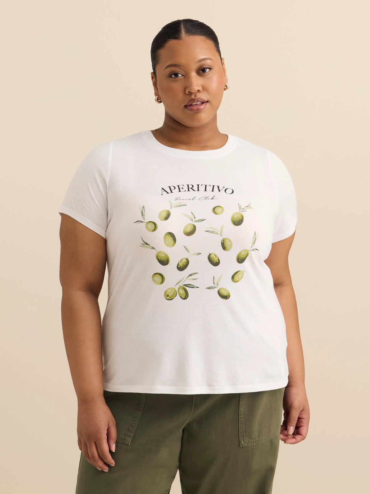 Olive printed