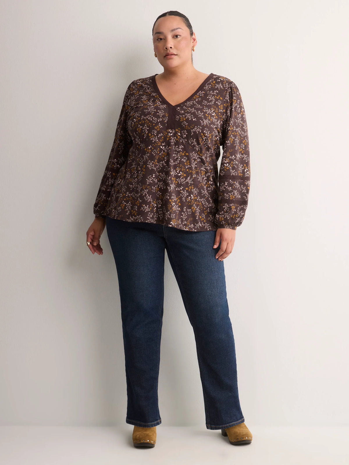 CHOCOLATE PLUM PRINTED